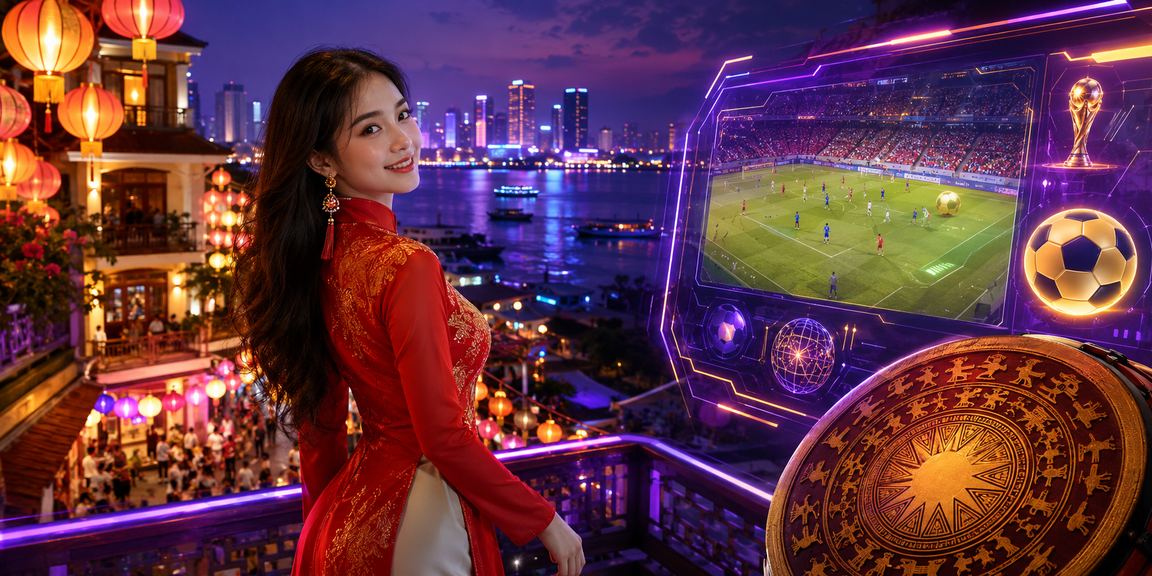 Phụ nữ Hà Nội mặc áo dài xem thông tin cược esports trên điện thoại