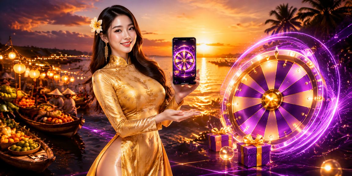 Bàn roulette tại Phú Quốc trong trang phục truyền thống áo dài
